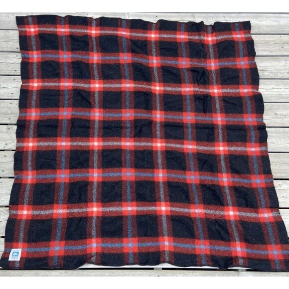 Ayers Rough Rider Plaid Red Tartan Throw Blanket - Picture 1 of 8